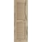 Ekena Millwork Rustic Two Equal Louver Pecky Cypress Faux Wood Shutters (Per Pair), Primed Tan, 18"W x 82"H SHULV18X82PCPR - alternate 7
